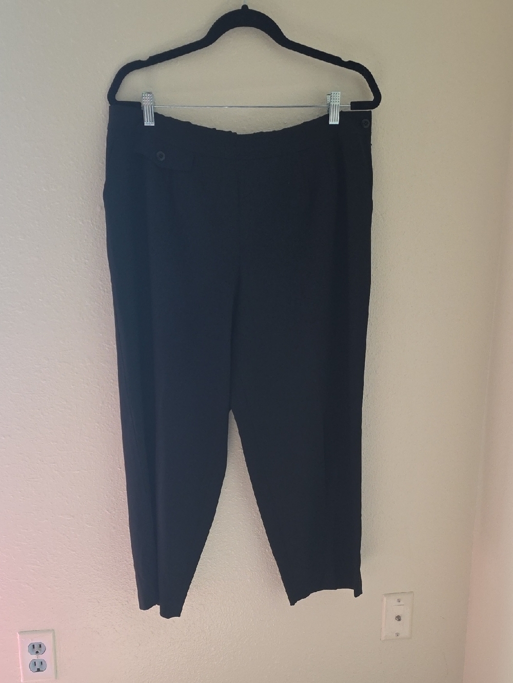 Talbots Womens Black Dress Pants - Tailored Straight Leg Size16W